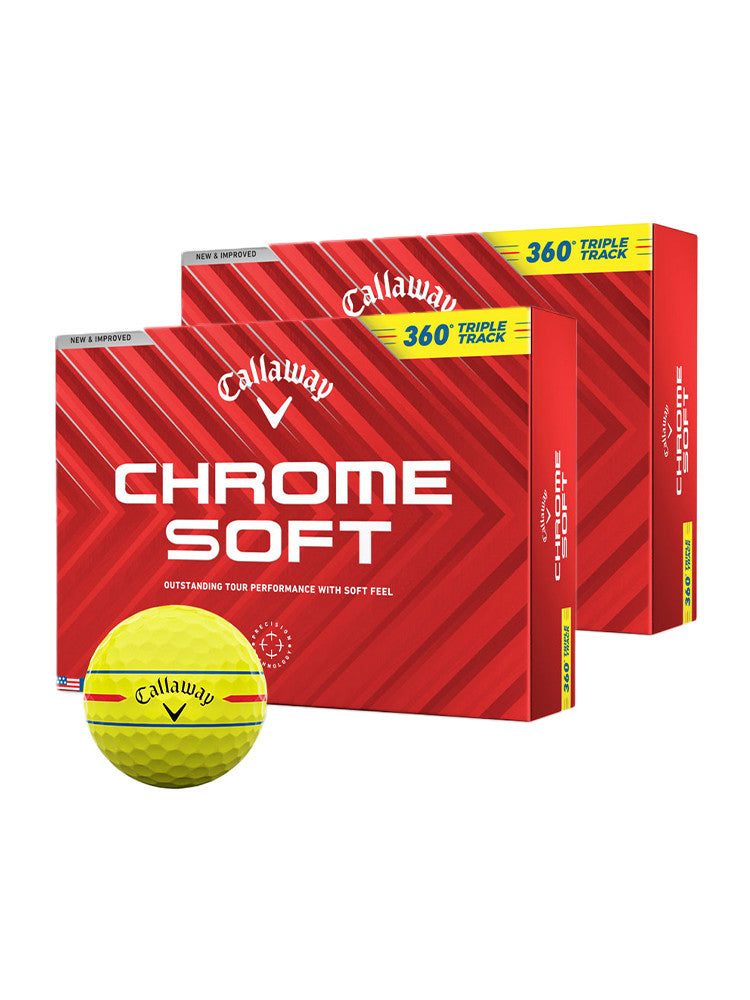 Callaway Chrome Soft 360 Triple Track 2024 Golf Balls - 2 Dozen