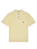 Malbon Blue Jay Knit Polo - Soft Yellow