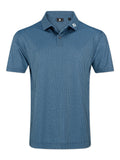 FootJoy Bracket Print Lisle Polo Shirt (Athletic Fit) - Navy