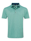 FootJoy Circle Foulard Lisle Polo Shirt (Athletic Fit) - Seafoam/Navy