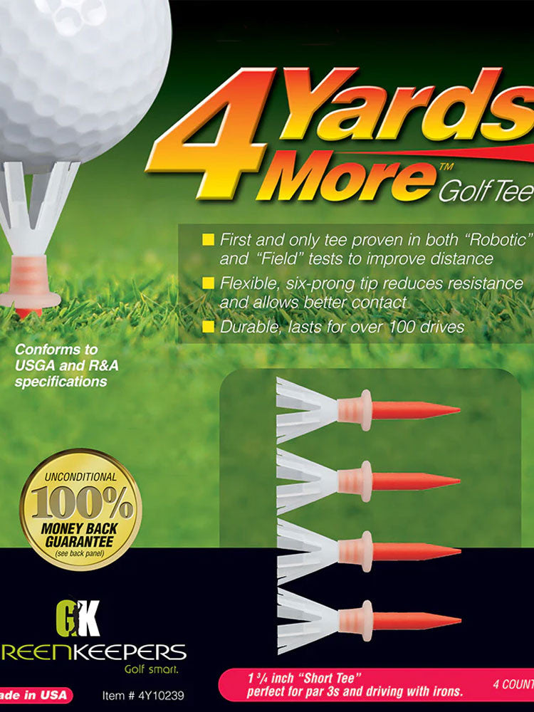 4YARDSMORE Golf Tees 4 Pack - 1.75 Inch