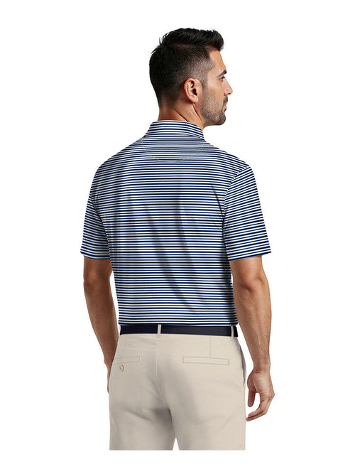 Ben Hogan Printed Multicolour Stripe Polo - Bright White-GolfMaker