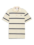 Puma x Arnold Palmer Pique Stripe Polo - Lemon Butter/Deep Navy