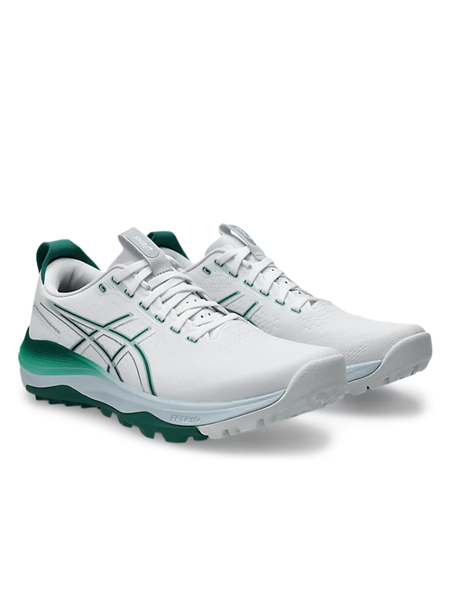 Asics Gel Kayano Ace 3 Golf Shoes - White/Jasper Green-GolfMaker