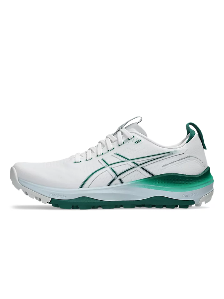 Asics Gel Kayano Ace 3 Golf Shoes - White/Jasper Green