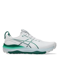 Asics Gel Kayano Ace 3 (Wide Fit) Golf Shoes - White/Jasper Green