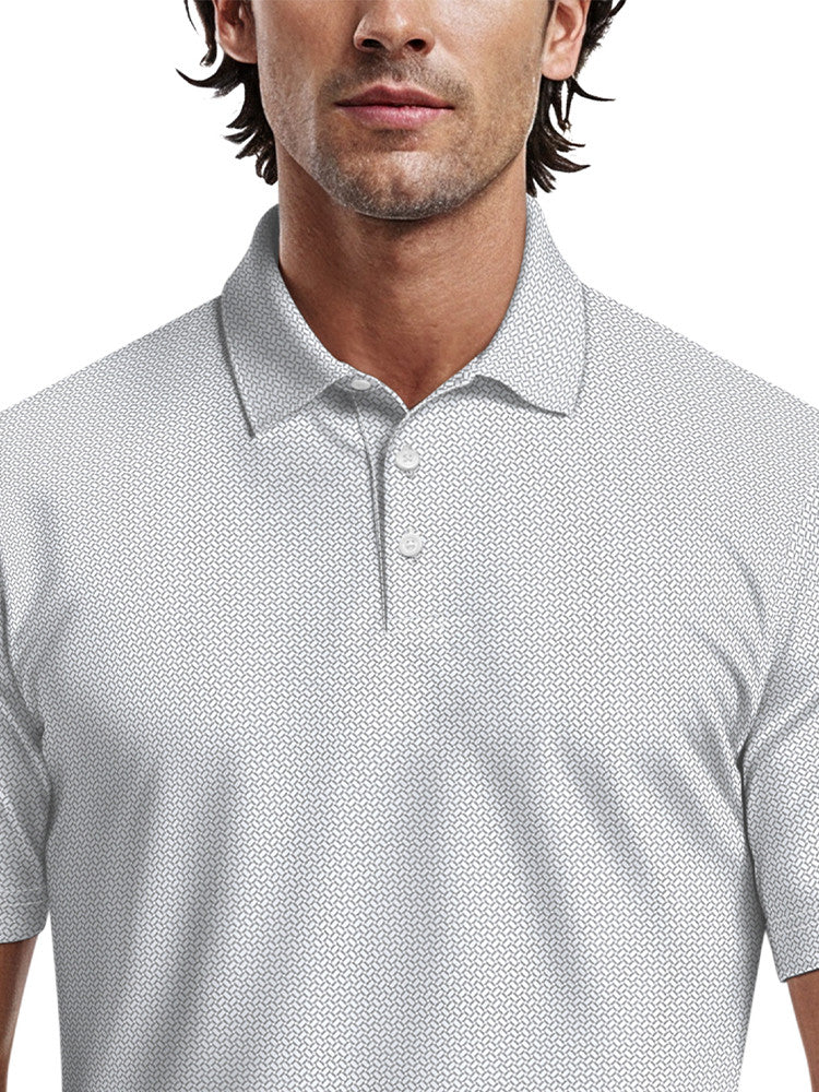 Ben Hogan Mini All Over Geo Polo - Bright White