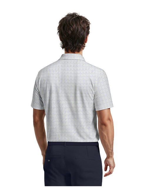 Ben Hogan Geo Printed Polo - Bright White-GolfMaker