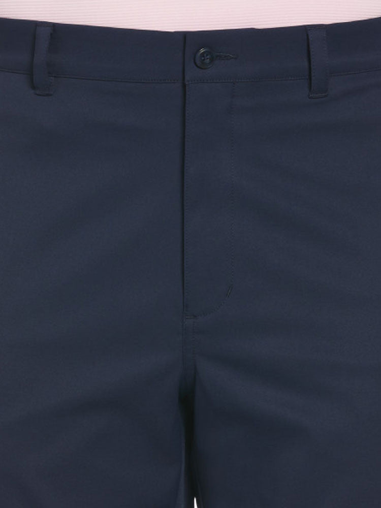 Ben Hogan Active Waistband Flat Front 9-Inch Golf Short - Black Iris
