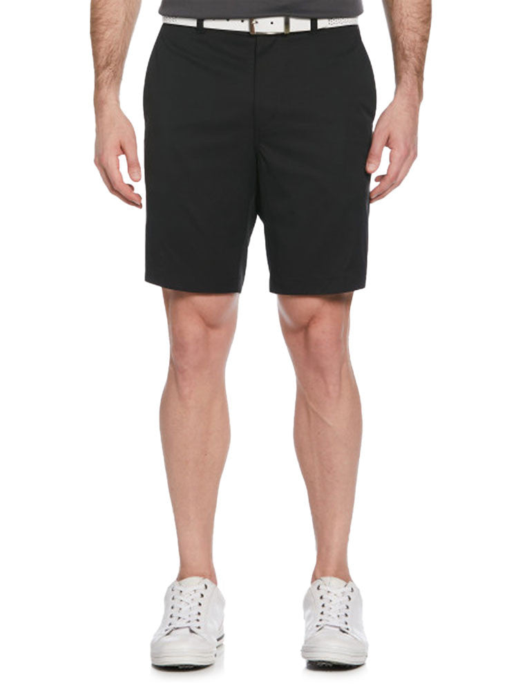 Ben Hogan Active Waistband Flat Front 9-Inch Golf Short - Caviar