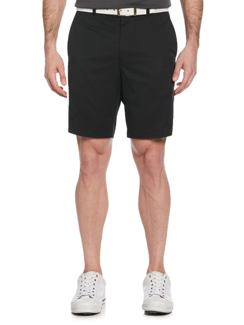 Ben Hogan Active Waistband Flat Front 9-Inch Golf Short - Caviar-GolfMaker