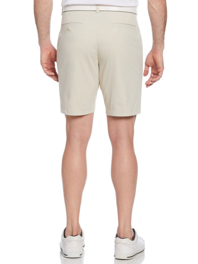 Ben Hogan Active Waistband Flat Front 9-Inch Golf Short - Silver Lining