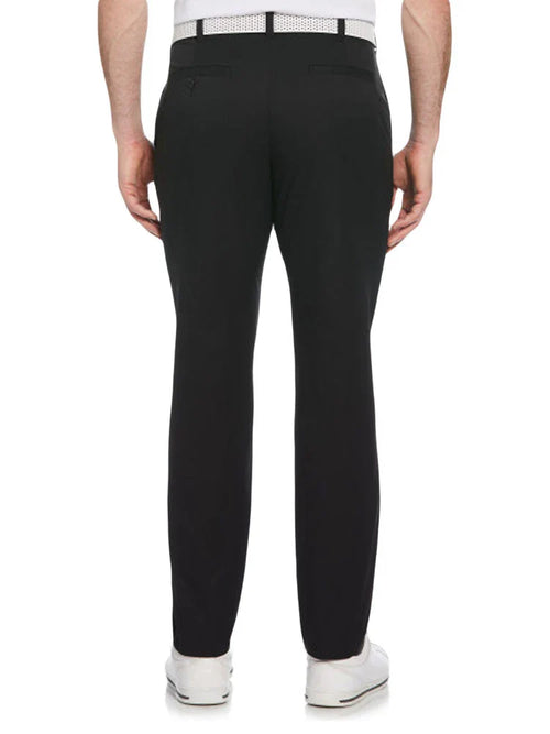 Ben Hogan Active Waistband Flat Front Golf Pant - Caviar-GolfMaker
