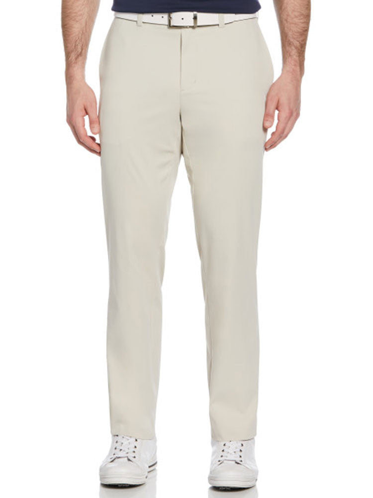 Ben Hogan Active Waistband Flat Front Golf Pant - Silver Lining