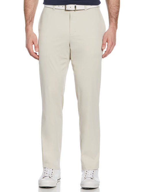 Ben Hogan Active Waistband Flat Front Golf Pant - Silver Lining-GolfMaker