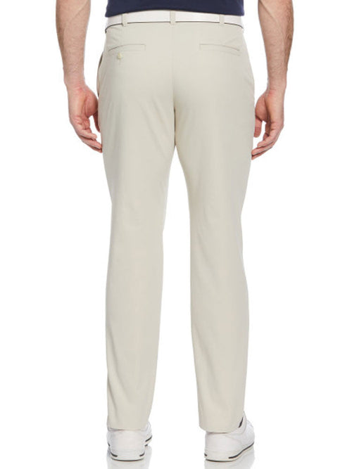 Ben Hogan Active Waistband Flat Front Golf Pant - Silver Lining-GolfMaker