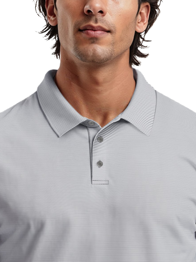 Ben Hogan Fine Line Stripe Polo Shirt - Tradewinds