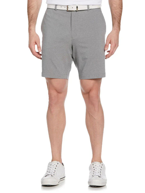 Ben Hogan Performance Flat Front 8-Inch Golf Short - Dark Heather Grey-GolfMaker