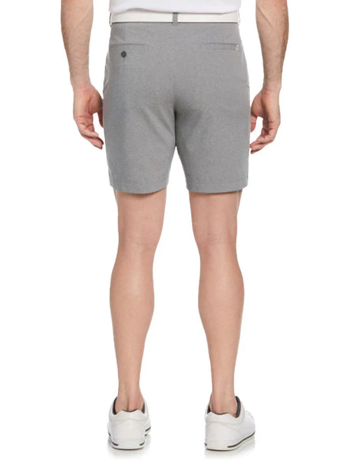 Ben Hogan Performance Flat Front 8-Inch Golf Short - Dark Heather Grey-GolfMaker