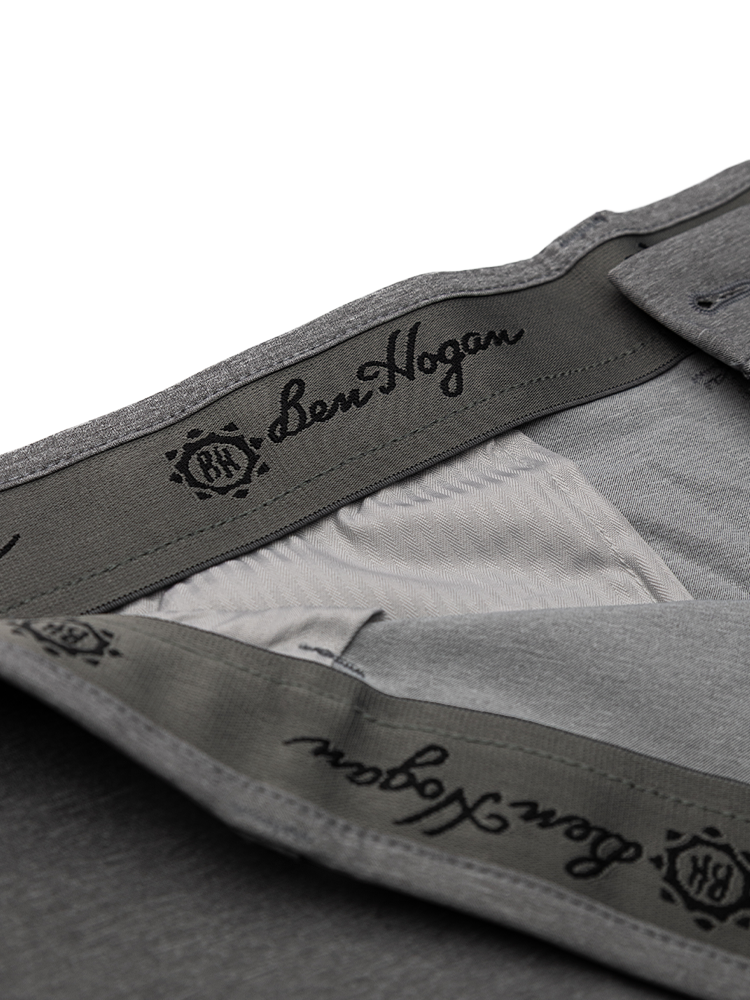 Ben Hogan Performance Flat Front 8-Inch Golf Short - Dark Heather Grey
