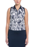 Ben Hogan Women's Leaf Print Sleeveless Top - Bright White