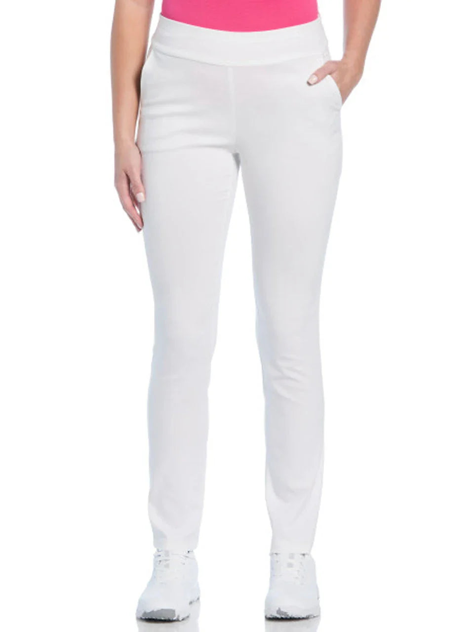 Ben Hogan Women's Pull-On Stretch Pant - Bright White