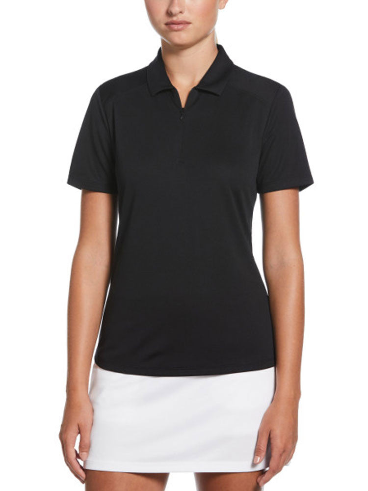 Ben Hogan Women's Solid Ventilation Polo - Caviar