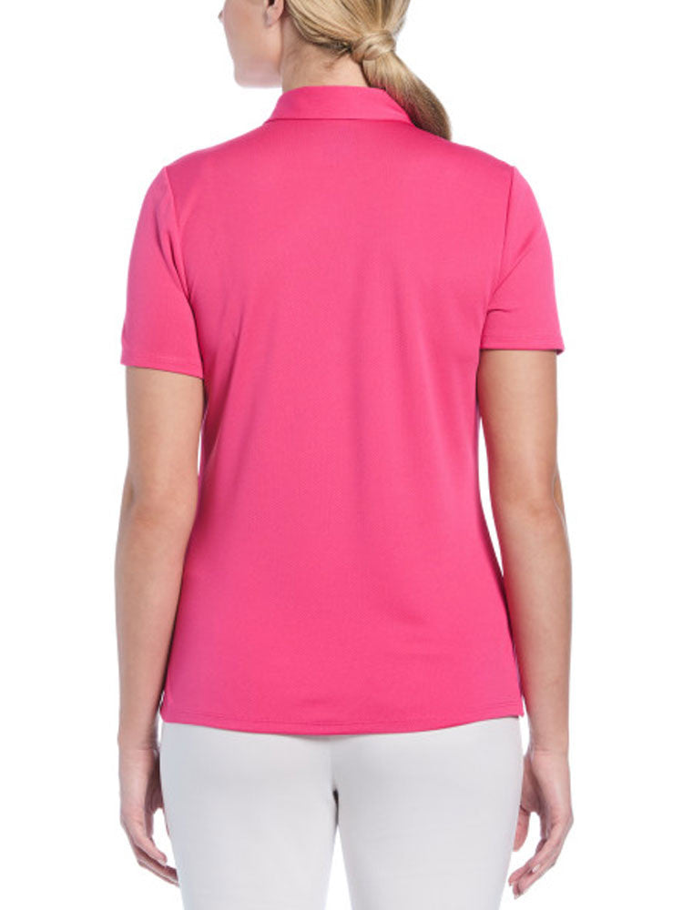 Ben Hogan Women's Solid Ventilation Polo - Fuchsia Purple