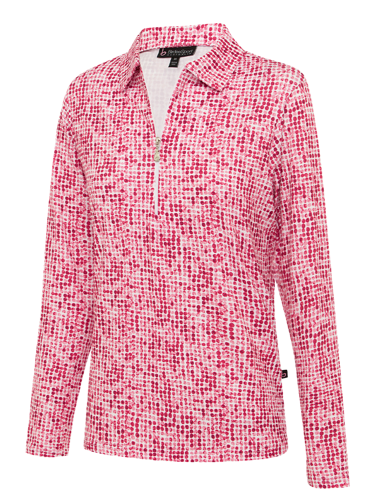 Birdee Sport Womens Gemstone Long Sleeve Top - Pink