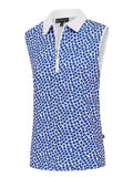 Birdee Sport Women's Santorini Ambrosia Zipper Sleeveless Top - Cobalt/White