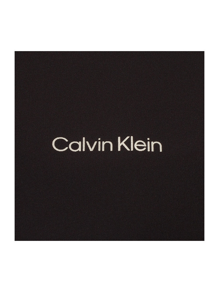 Calvin Klein Latitude Hooded Full Zip Windbreaker - Black/Silver