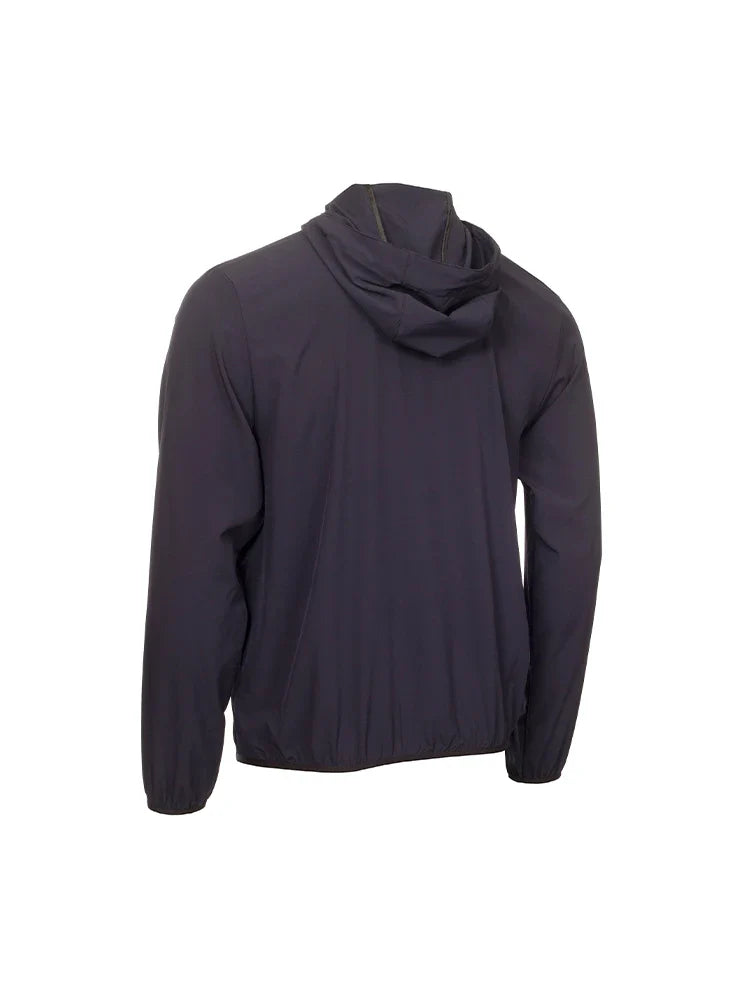 Calvin Klein Latitude Hooded Full Zip Windbreaker - Navy
