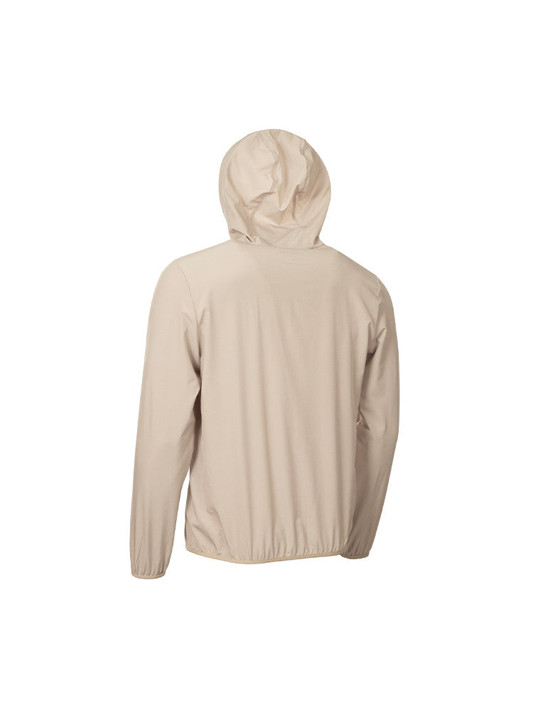 Calvin Klein Latitude Hooded Full Zip Windbreaker - Stone