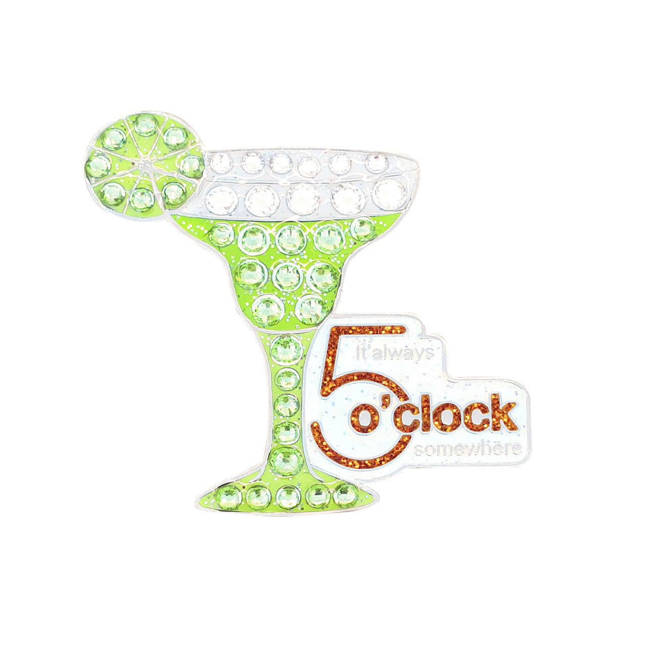 Navika Crystal Five O'clock Somewhere Ball Marker