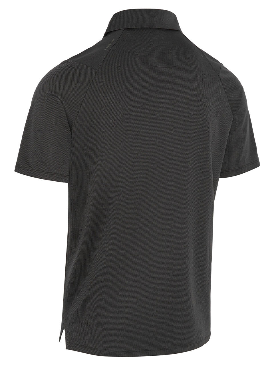 Callaway Chev Twill Jacquard Polo - Caviar