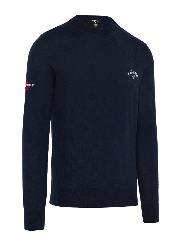 Callaway Crew Neck Merino Mix Sweater - Peacoat