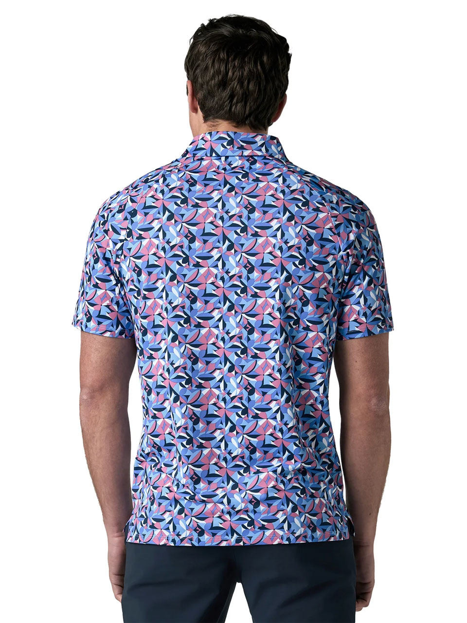 Callaway Dogwood Floral Polo - Vista Blue