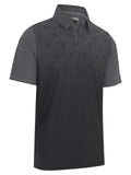 Callaway Eng "C" Twill Print Polo - Caviar