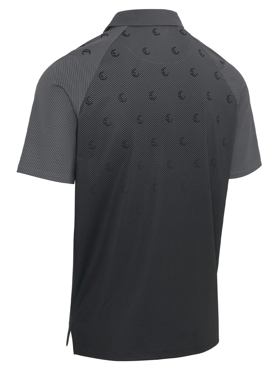 Callaway Eng "C" Twill Print Polo - Caviar