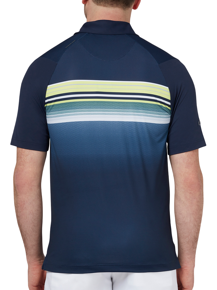 Callaway Engineered Fluid Stripe Polo Shirt - Peacoat