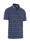 Callaway Geo Cocktail Print Polo - Peacoat