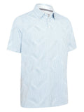 Callaway Gingham Print Polo - Bright White