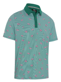 Callaway Golf Azalea Gingham Polo - Galapagos Green