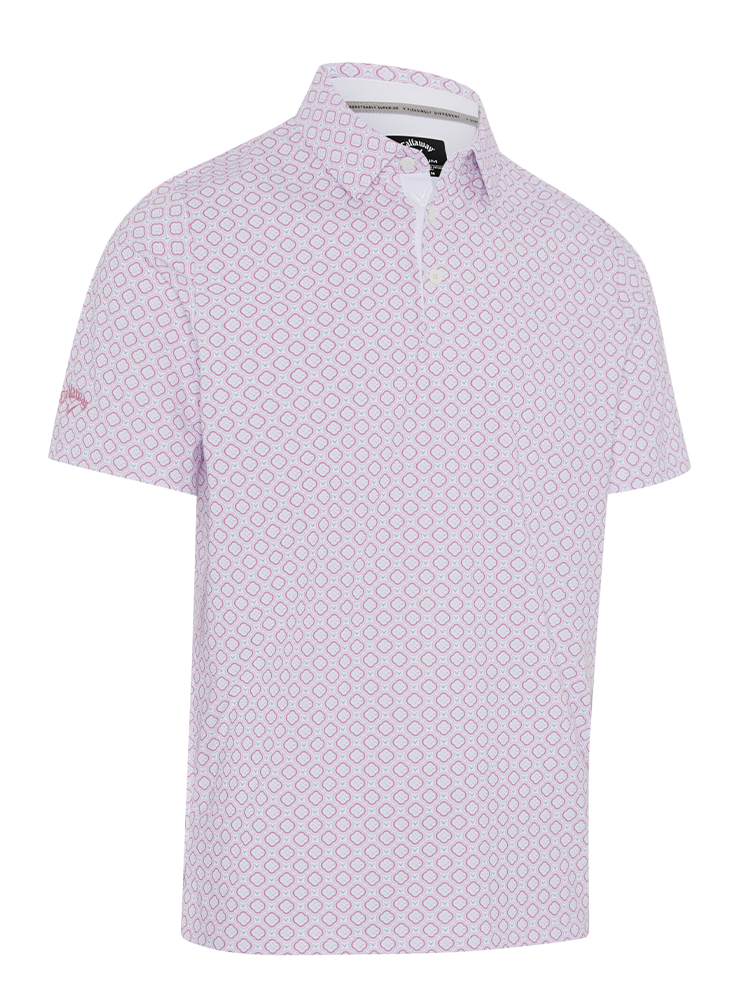 Callaway Golf Club Print Polo - Bright White