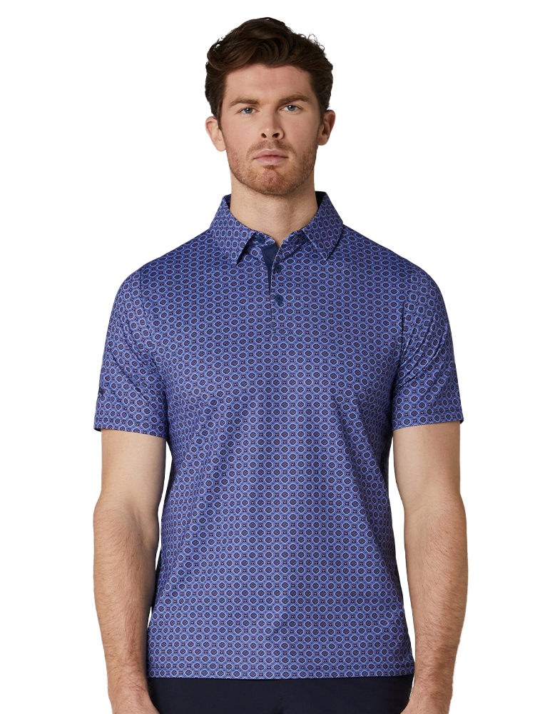 Callaway Golf Club Print Polo - Peacoat