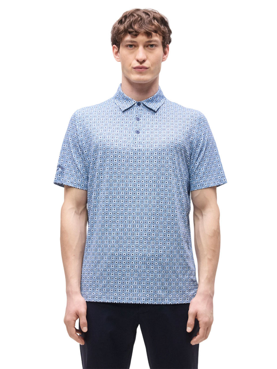 Callaway Golf Foulard Printed Polo - Peacoat