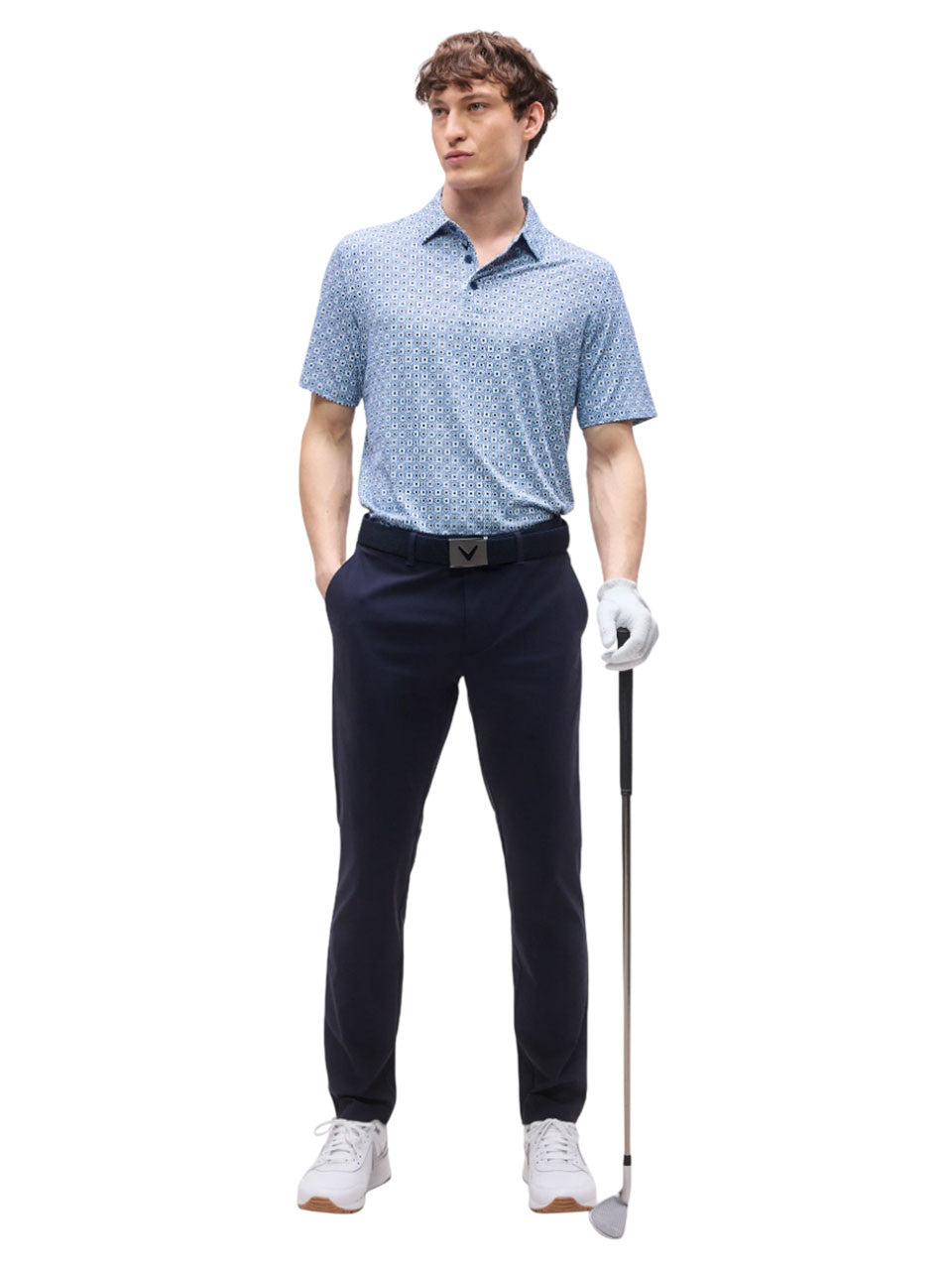 Callaway Golf Foulard Printed Polo - Peacoat