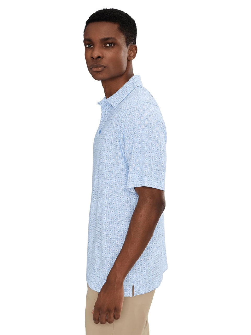 Callaway Golf Foulard Printed Polo - Vista Blue