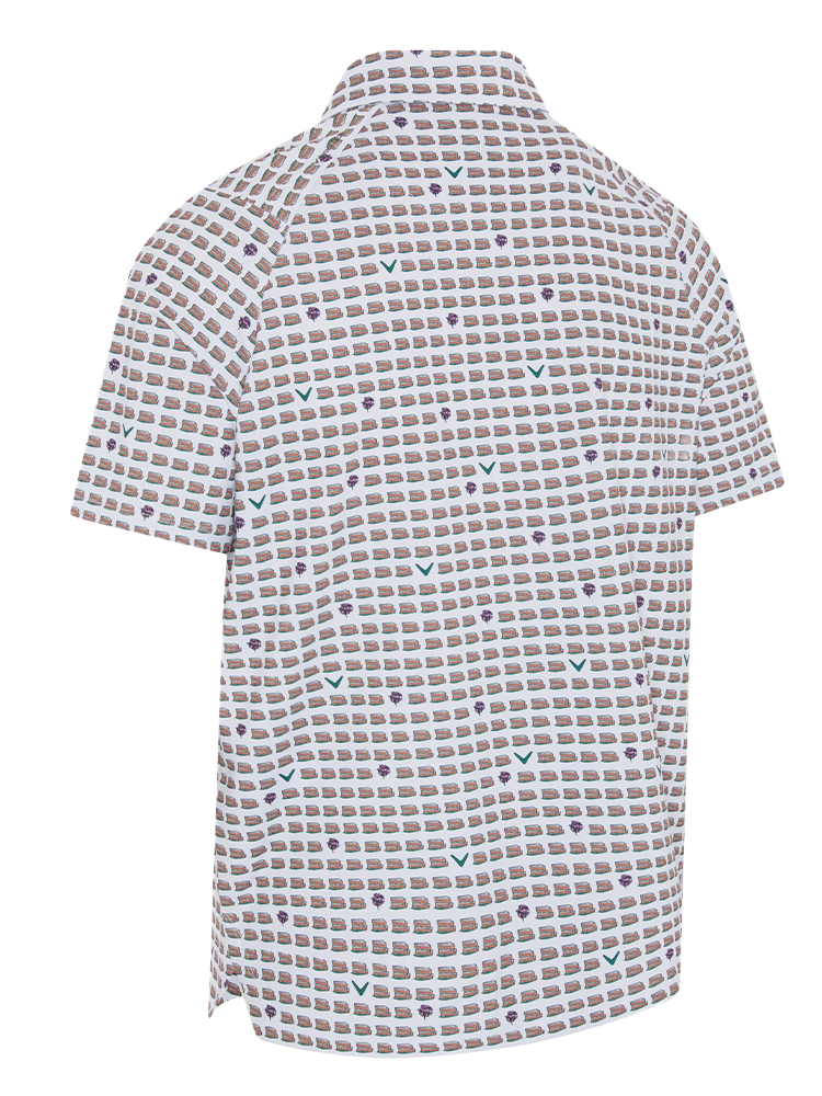 Callaway Golf 'One Pimento, Two Pimento... Green' Polo - Bright White