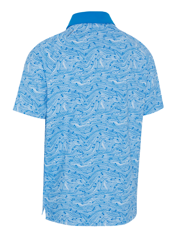 Callaway Hex Marble Polo - Brilliant Blue